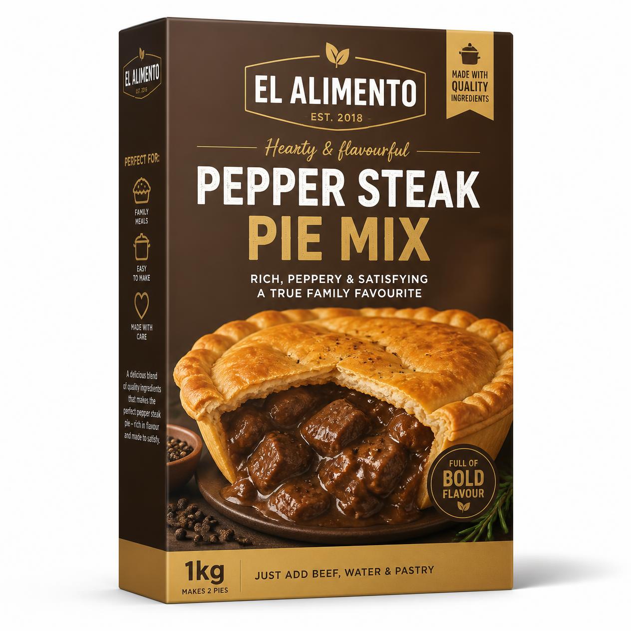 Pepper Steak pie mix 1kg